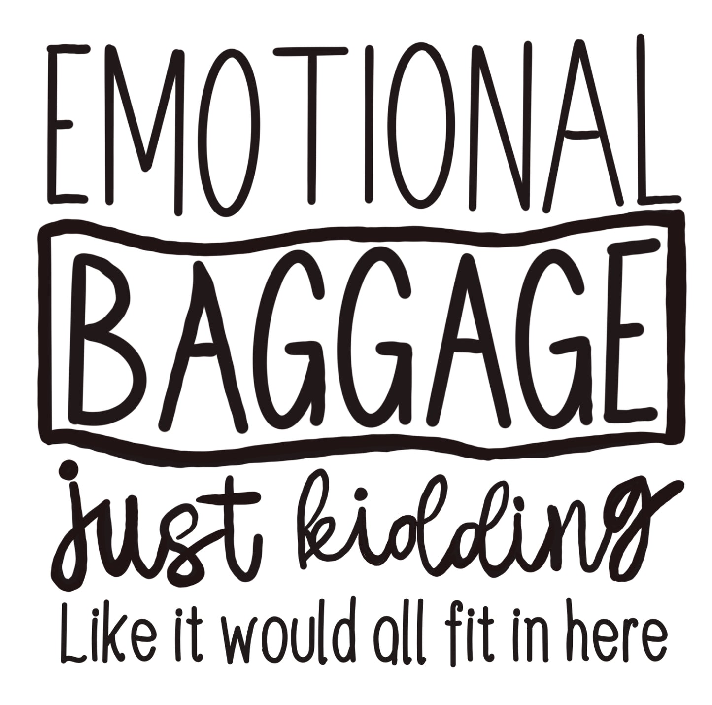 Emotional Baggage Canvas Tote Bag